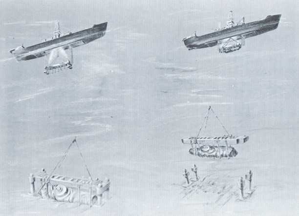 Schematic drawing of Azorian recovery sequence